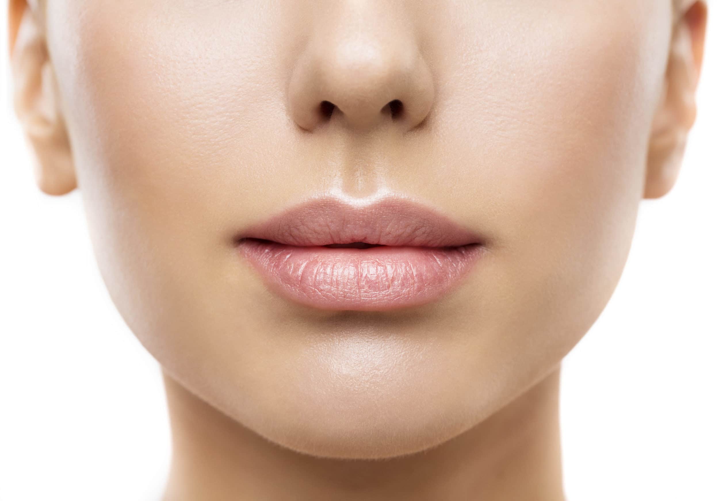 Close up portrait of woman's lips