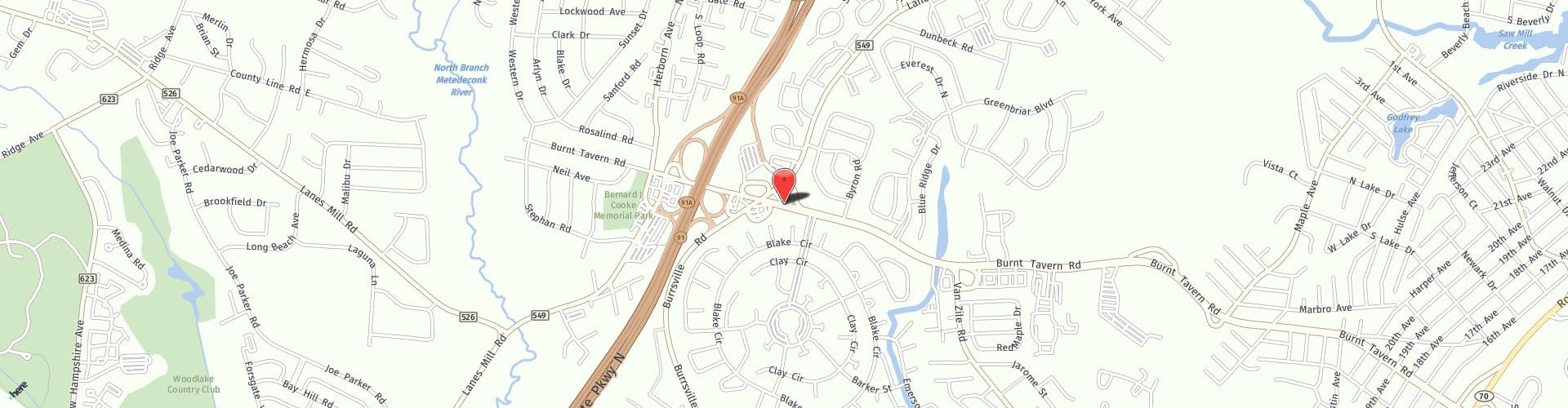 Location Map: 1140 Burnt Tavern Road Brick, NJ 08724